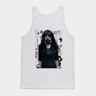 Gamer Girl Vaporwave Cyberpunk Style Tank Top